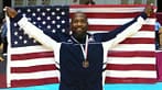 a man holding a flag