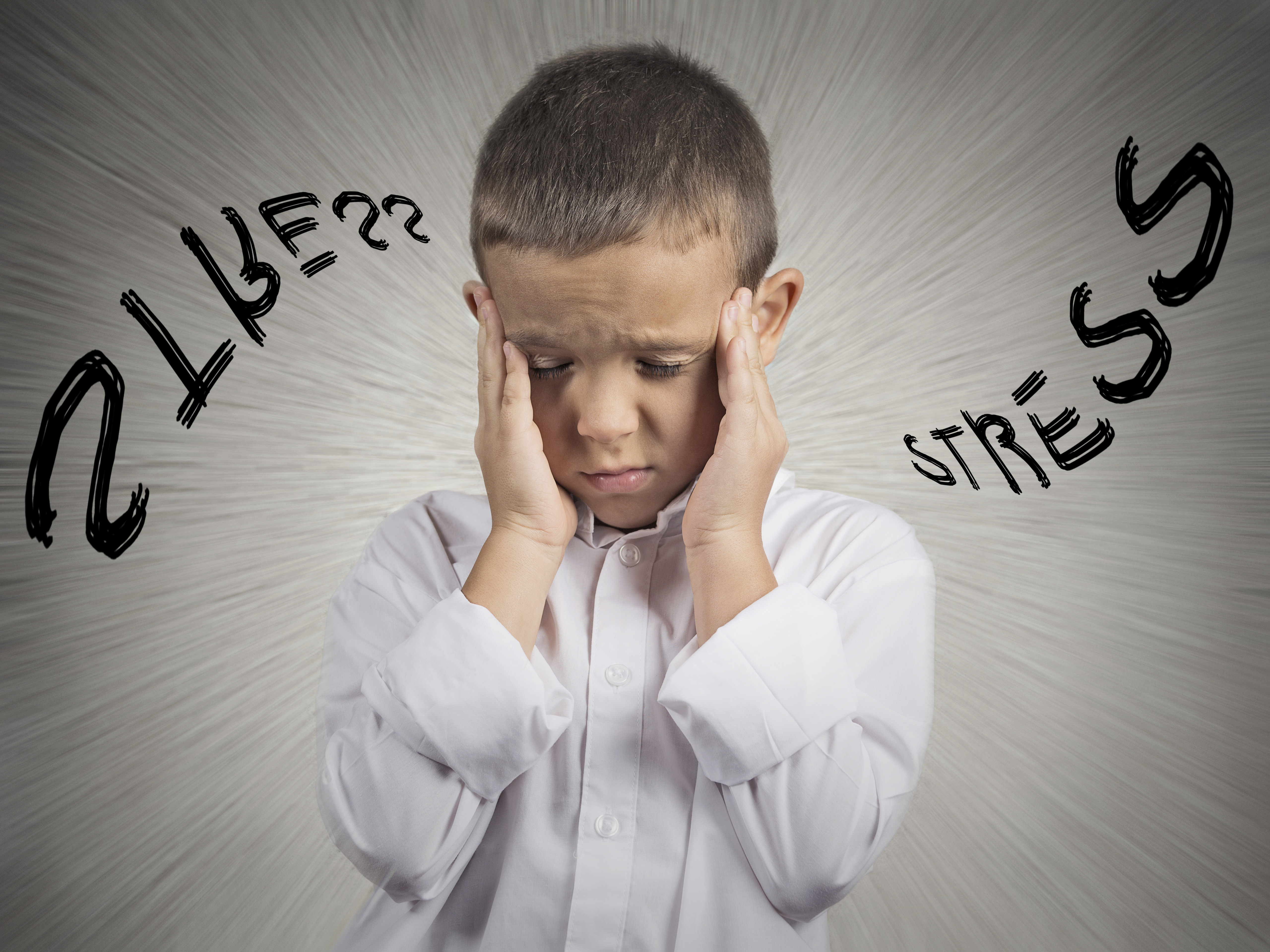 Stressed child - Laneville Family Chiropractic - Dr. Bryan Laneville and Dr. Ellie Laneville Emotional Stress